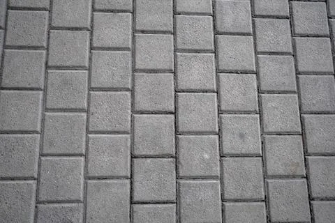 Diamond-patterned self-locking courtyard floors 스톡 사진