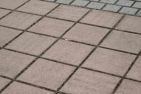 Diamond-patterned self-locking courtyard floors 스톡 사진