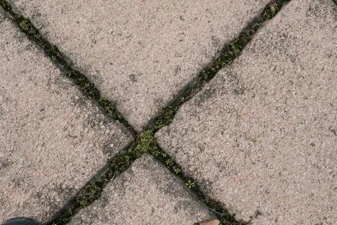 Diamond-patterned self-locking courtyard floors 스톡 사진