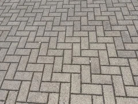 Diamond-patterned self-locking courtyard floors 스톡 사진