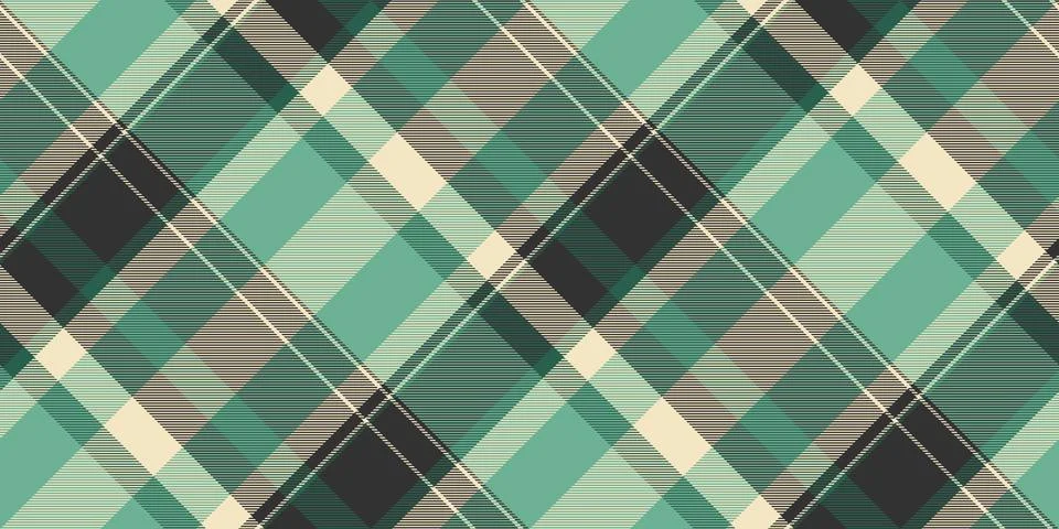 Diamond plaid pattern textile, scenery check background seamless. Real text.. Ilustração Stock