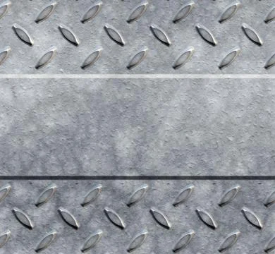Diamond plate background Stock Photos