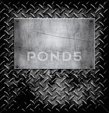 Diamond plate metal texture Stock Illustration