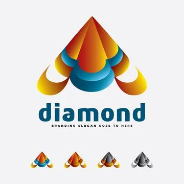 Diamond Platinum Logo Stock Illustration