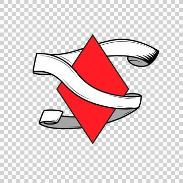 Diamond playing card symbol  vector illustration Stock Illustration