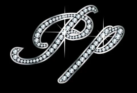 Diamond Pp in Script VECTOR Stock Illustration