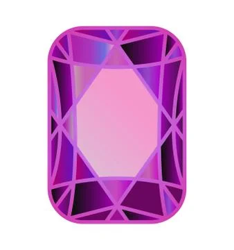 DIAMOND, precious stone cut 스톡 일러스트