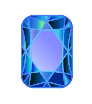 DIAMOND, precious stone cut Illustrazione stock