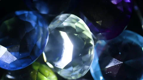 Diamond Prism crystal light refraction background rainbow texture loop 2X Stock Footage 279029615