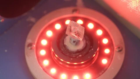 Diamond processing in the factory Stock Footage 127354415