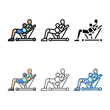 Diamond push variety ups arm fitness exercise color icon vector Illustrazione stock