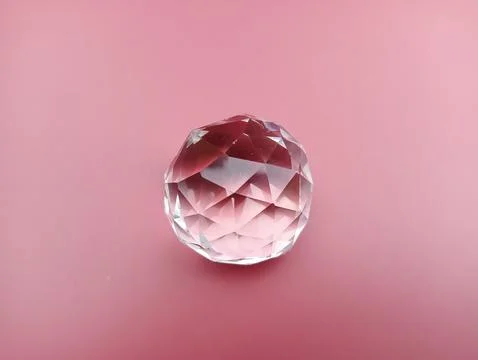 Diamond on red background  Stock Photos