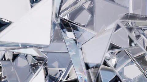 Diamond reflection crystals are animated in the background - zoom-in effect. Video stock 285291153