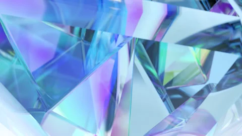Diamond reflection crystals are animated in the background. Stock Footage 292609391