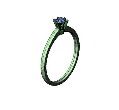 Diamond ring 1 Modello 3D