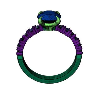 Diamond ring 3 3D-Modell