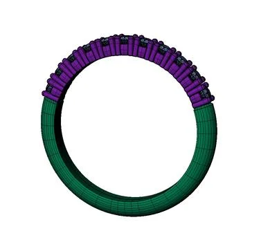 Diamond ring 6 Modello 3D