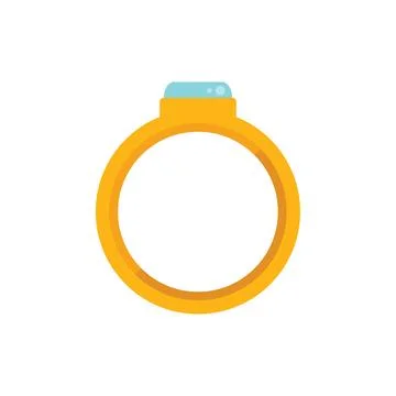 Diamond ring auction icon flat vector. Sell process イラスト素材