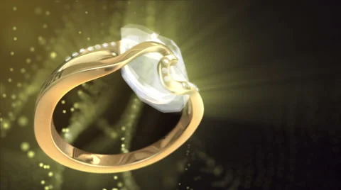Diamond Ring Background 4K (Loop C) Vídeo Stock 65323437