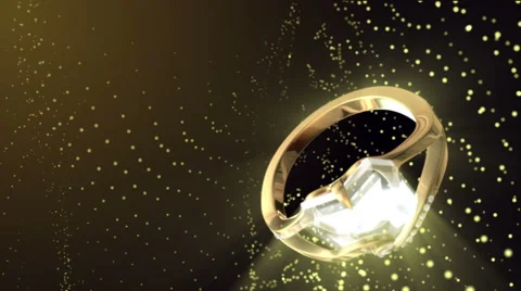 Diamond Ring Background 4K (Loop E) Vídeo Stock 65330435