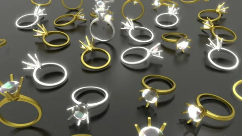 Diamond Ring Background Video stock 219635285