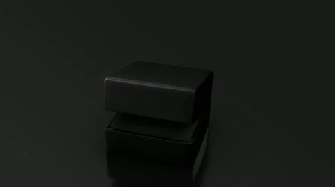Diamond ring with black box Video stock 21658319