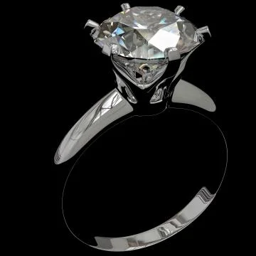 Diamond Ring Black Stock Illustration