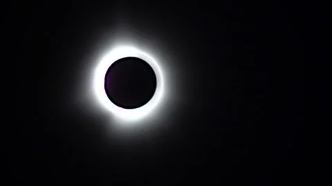 Diamond ring effect and solar corona during a total solar eclipse as Stock Footage 272406484