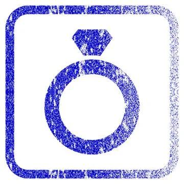 Diamond Ring Framed Textured Icon イラスト素材