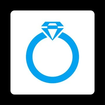 Diamond Ring Icon from Commerce Buttons OverColor Set Illustrazione stock