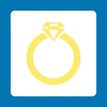 Diamond Ring Icon from Commerce Buttons OverColor Set 스톡 일러스트