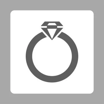 Diamond Ring Icon from Commerce Buttons OverColor Set Illustrazione stock