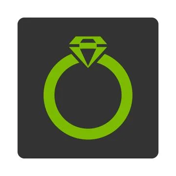 Diamond Ring Icon from Commerce Buttons OverColor Set Stock Illustration