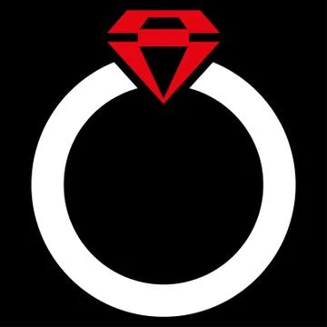 Diamond Ring Icon from Commerce Set 스톡 일러스트