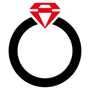 Diamond Ring Icon from Commerce Set Stock Illustration