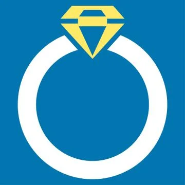 Diamond Ring Icon from Commerce Set Illustrazione stock