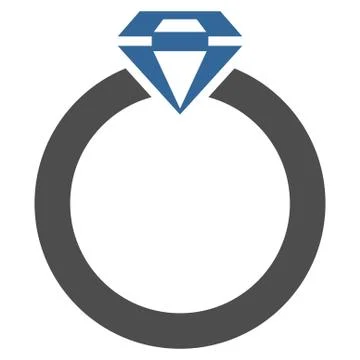 Diamond Ring Icon from Commerce Set Illustrazione stock