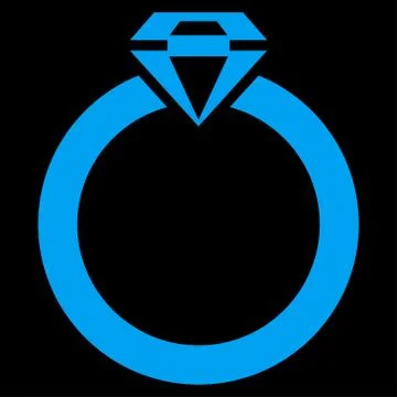 Diamond Ring Icon from Commerce Set Illustrazione stock