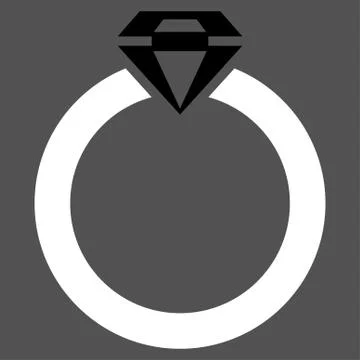 Diamond Ring Icon from Commerce Set Illustrazione stock