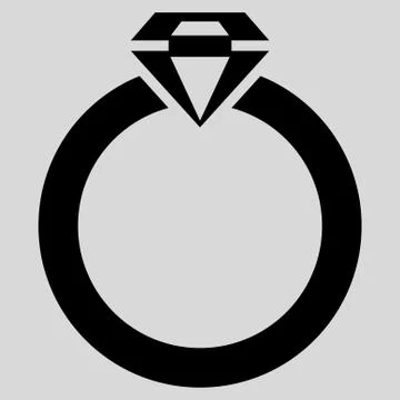 Diamond Ring Icon from Commerce Set 스톡 일러스트