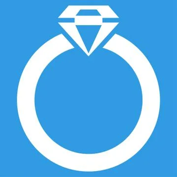 Diamond Ring Icon from Commerce Set Illustrazione stock
