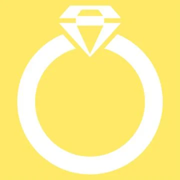 Diamond Ring Icon from Commerce Set Illustrazione stock