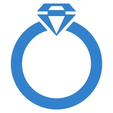 Diamond Ring Icon from Commerce Set Illustrazione stock