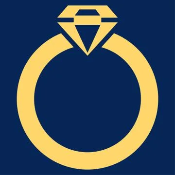 Diamond Ring Icon from Commerce Set Illustrazione stock