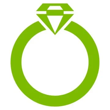 Diamond Ring Icon from Commerce Set Illustrazione stock