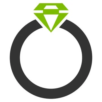 Diamond Ring Icon from Commerce Set Illustrazione stock