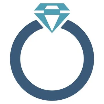 Diamond Ring Icon from Commerce Set Illustrazione stock