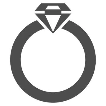 Diamond Ring Icon from Commerce Set Illustrazione stock