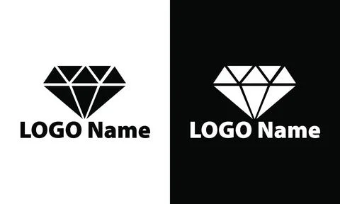 Diamond ring icon design vector vintage art, diamond icon vector Stock Illustration