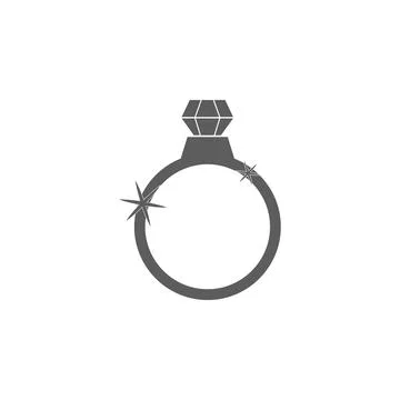 Diamond ring icon. Elements of Valentine's Day icon. Premium quality graphic Stock Illustration
